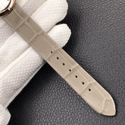 BALLON BLANC DE CARTIER ROSE GOLD CASE GREY LEATHER