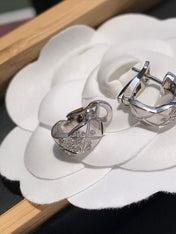 CRUSH DIAMOND SILVER EARRINGS