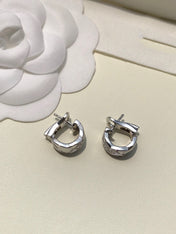 CRUSH DIAMOND SILVER EARRINGS