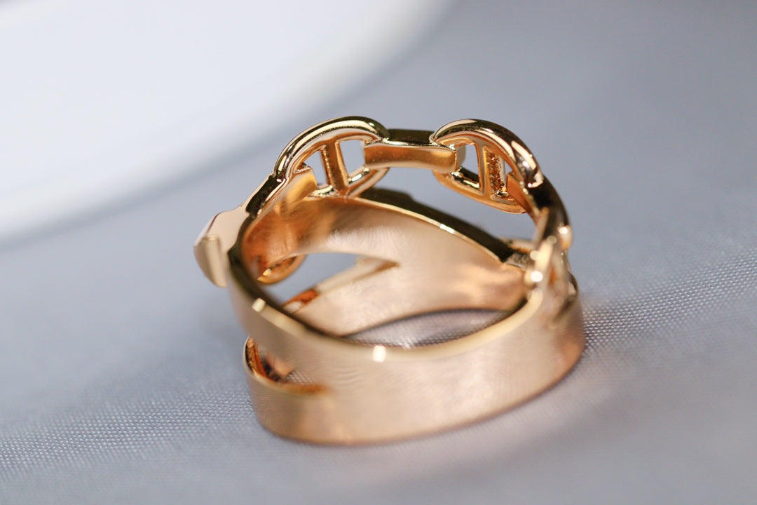 ALCHIEME PINK GOLD DIAMOND RING