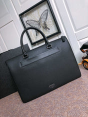 BRIEFCASE 40 IN BLACK GRAINED CALFSKIN