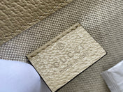 GG HORSEBIT 1955 MINI 18 BAG WHITE CANVAS AND BEIGE CALFSKIN