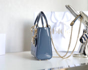 LADY 17 IN SKY AEGEAN BLUE WITH CANNAGE PATTERN