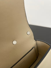 FENDI MINI FIRST SIGHT 13 BAG IN TAN BROWN CALFSKIN WITH SILVER HARDWARE