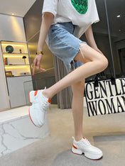 GIGA SNEAKER ORANGE MIX WHITE CALFSKIN