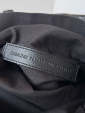 MONACO BAG 43 IN BLACK QUILTED THIN CALFSKIN SILVER HARDWARE