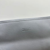 LEGER BACKPACK 37 IN GRAY GOYARDINE CANVAS WITH CALFSKIN TRIM