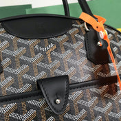 SAINT JEANNE BAG 35 IN BLACK GOYARDINE CANVAS AND CALFSKIN