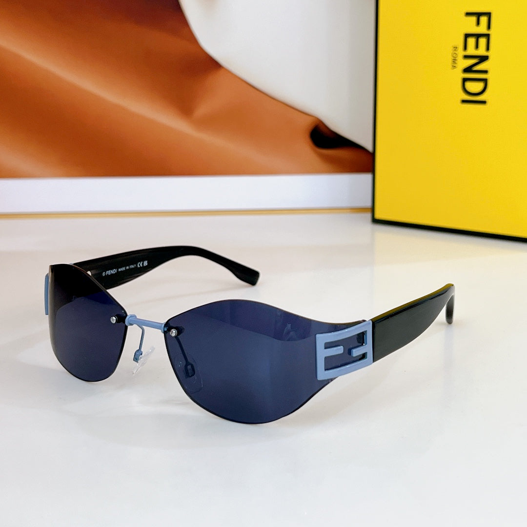 BAGUETTE CHUNKY SUNGLASSES FE40159U IN METAL AND ACETATE