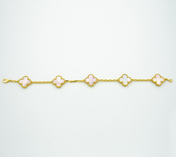 CLOVER BRACELET 5 MOTIF MOP
