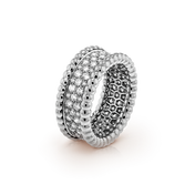 PERLEE 3 ROWS DIAMONDS RING