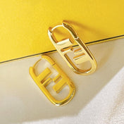 F O'LOCK GOLD EARRINGS