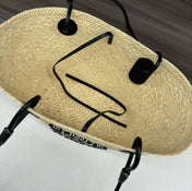 LOE ANAGRAM BASKET RAFFIA BLACK