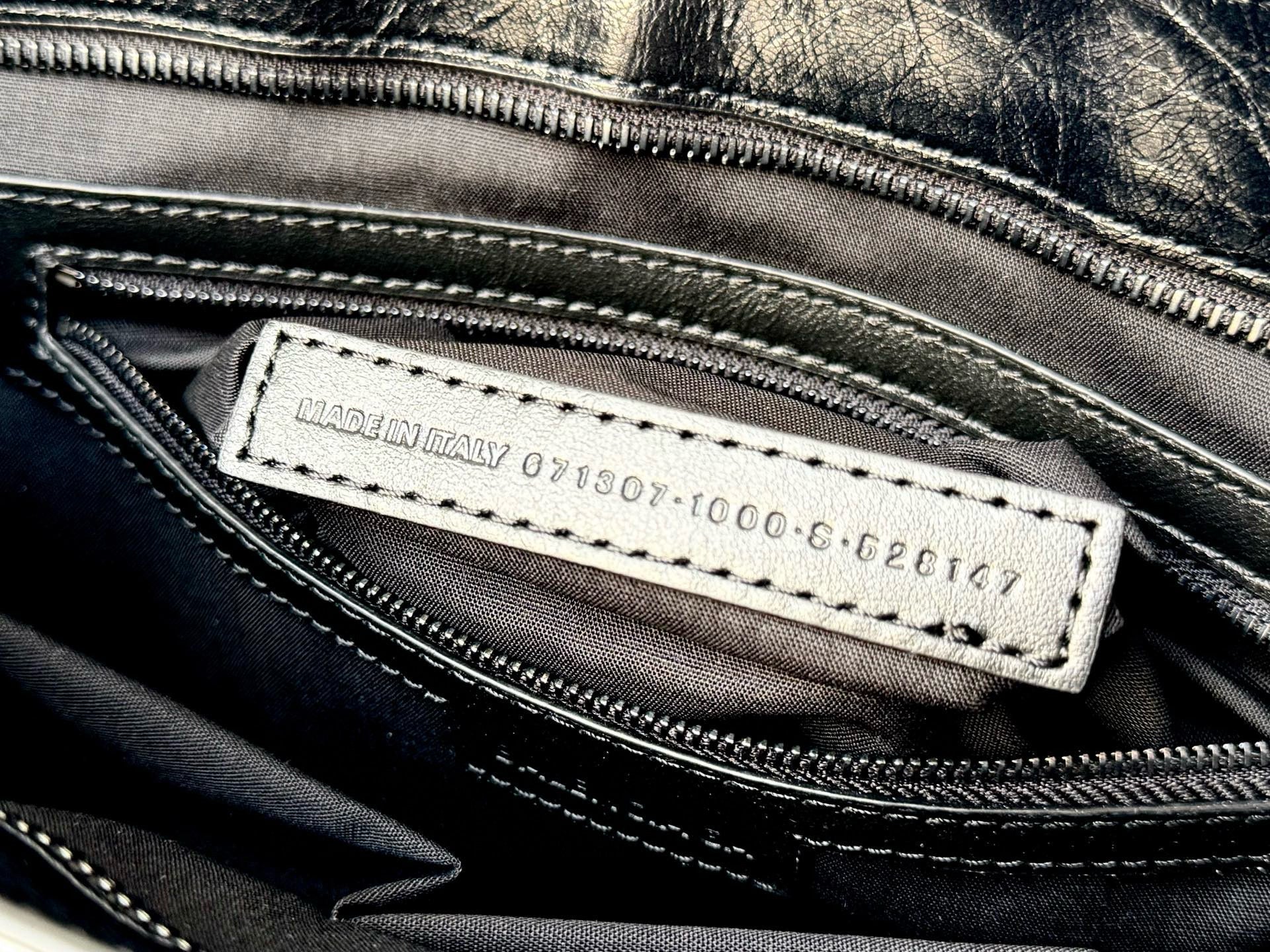 LE CITY BAG IN BLACK LEATHER