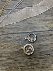SUN MOON STAR NECKLACE DIAMOND