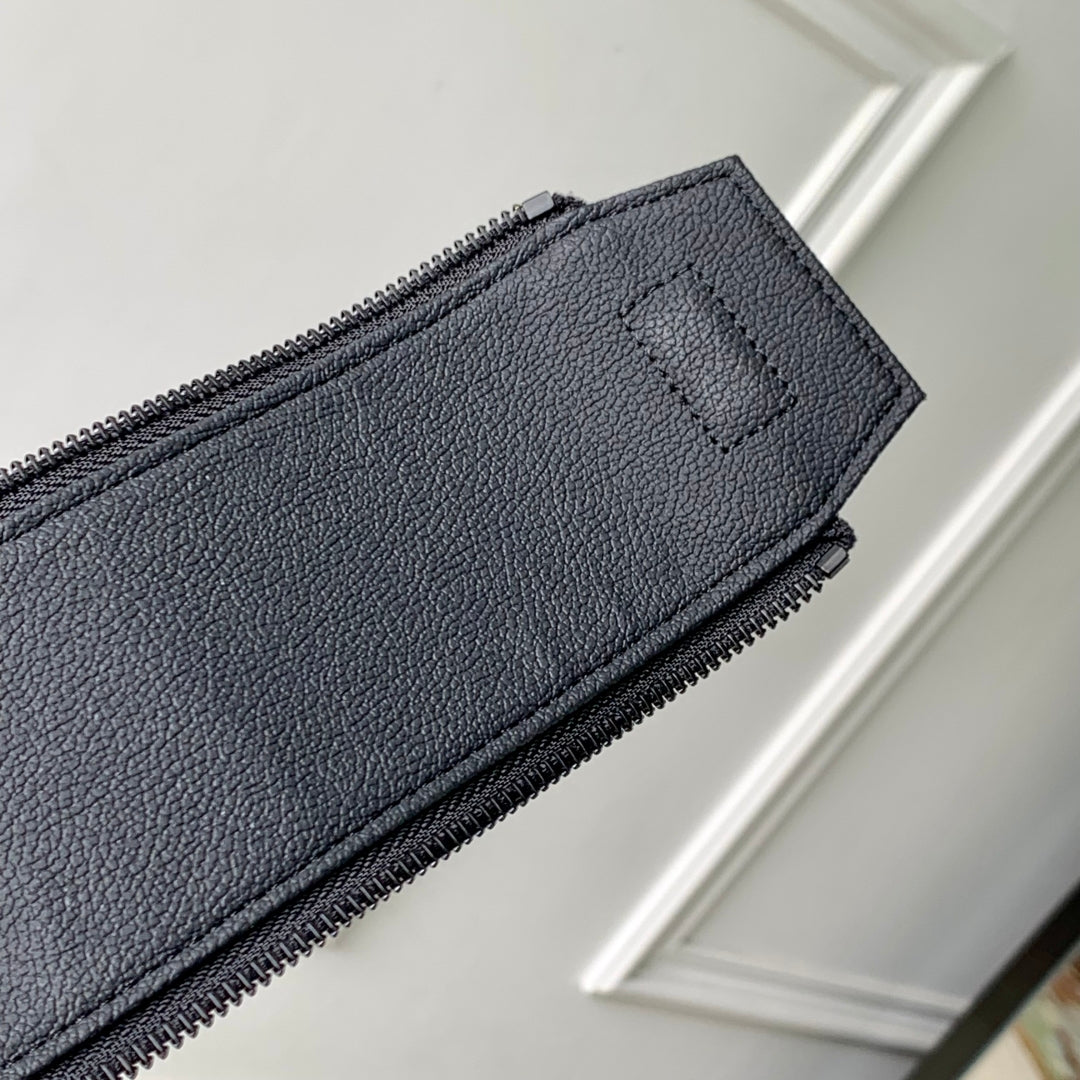 DOPP KIT 28 IN DARK BLUE MONOGRAM SHADOW CALFSKIN