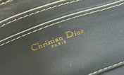 DIOR 25S 30 MONTAIGNE AVENUE POUCH WITH FLAP 30 IN BLUE DIOR OBLIQUE JACQUARD