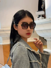 SQUARE FRAME SUNGLASSES G6640 IN METAL