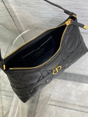 MISS CARO CIGALE MINI 18 BAG BLACK MACROCANNAGE LAMBSKIN