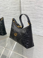 MISS CARO CIGALE MINI 18 BAG BLACK MACROCANNAGE LAMBSKIN