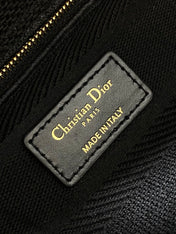 SMALL 24 LADY BAG IN BLACK CANVAS