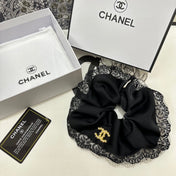 BLACK SILK SCRUNCHIE 432826