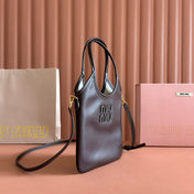 IVY SMALL TOTE BAG 24 IN BRIARWOOD BROWN CALFSKIN