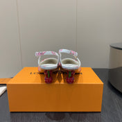 LV HIGH SLINGBACK 25S 55 MM IN WHITE CALFSKIN