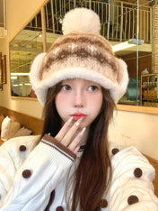 PLUSH WINTER HAT COLORFUL 431201