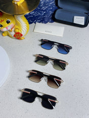 SQUARE FRAME SUNGLASSES 563175 IN METAL