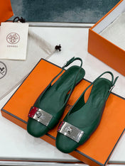 INNOCENTE SLINGBACK CASTLETON GREEN CALKSIN