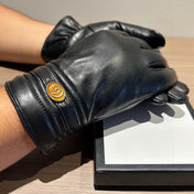 TOUCHSCREEN GLOVES IN BLACK LAMBSKIN 435967