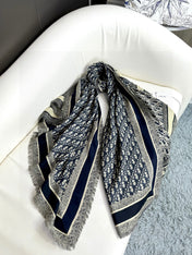 DIOR SCARF 140 CM IN SILK-WOOL BLEND 702040
