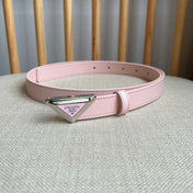 PRADA 25S BELT 20 MM IN LIGHT PINK CALFSKIN 571386