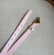 PRADA 25S BELT 20 MM IN LIGHT PINK CALFSKIN 571387