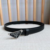 PRADA 25S BELT 15 MM IN BLACK CALFSKIN 598409