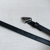 PRADA 25S BELT 15 MM IN BLACK CALFSKIN 598409