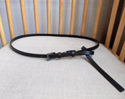 PRADA 25S BELT 10 MM IN BLACK CALFSKIN 598371