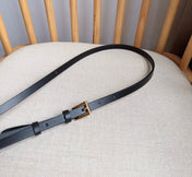 PRADA 25S BELT 10 MM IN BLACK CALFSKIN 598372