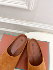 LP 25S MULES IN BURNT ORANGE SUEDE