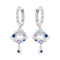 Colorful Zircon Starry Sky Drop Earrings