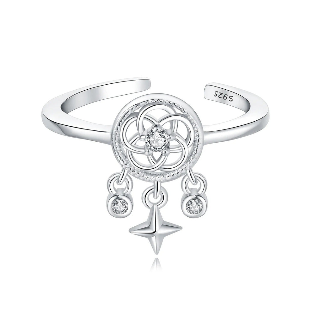 Dream Catcher's Lucky Symbol Opening Ring