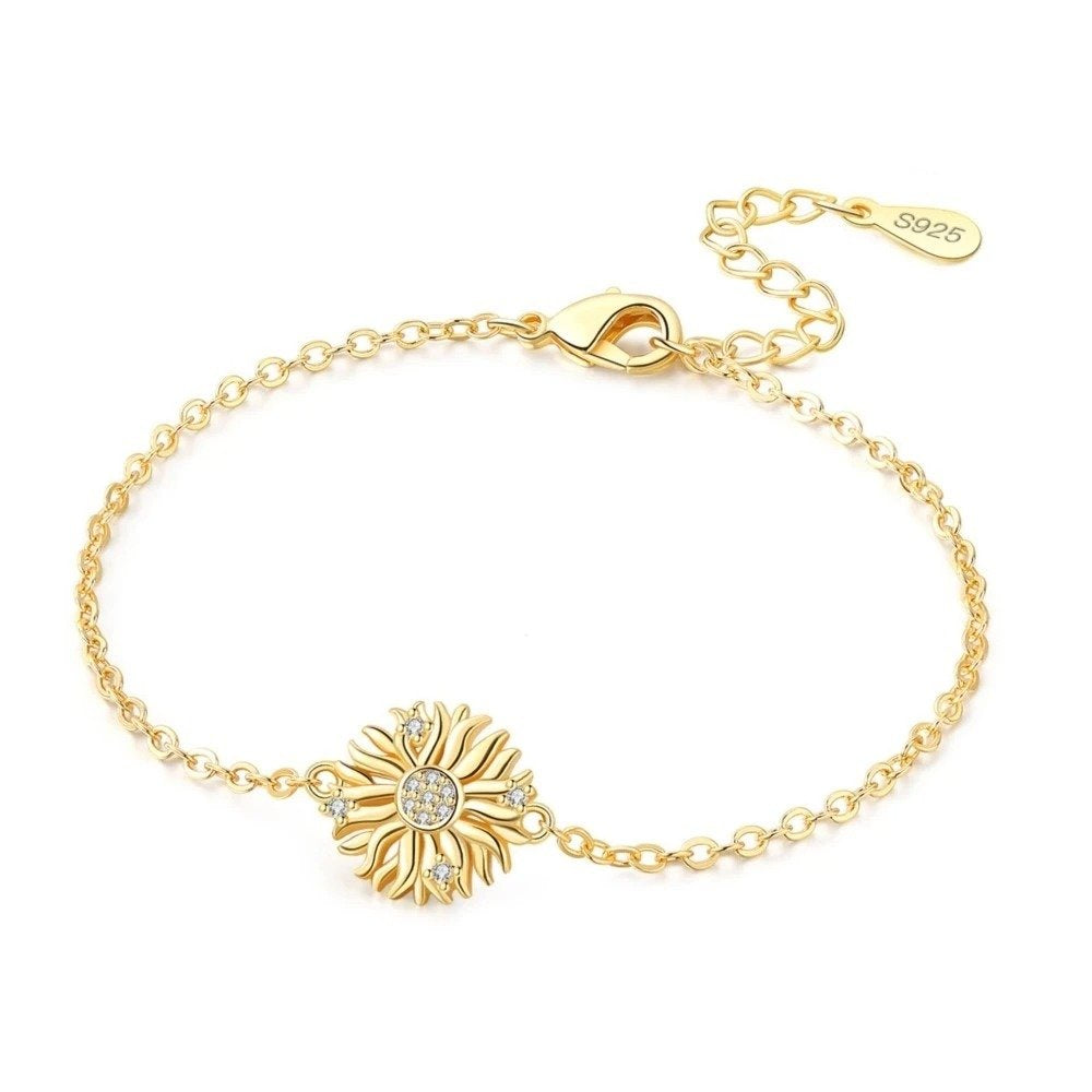 Exquisite Golden Sun Bracelet Chain Link