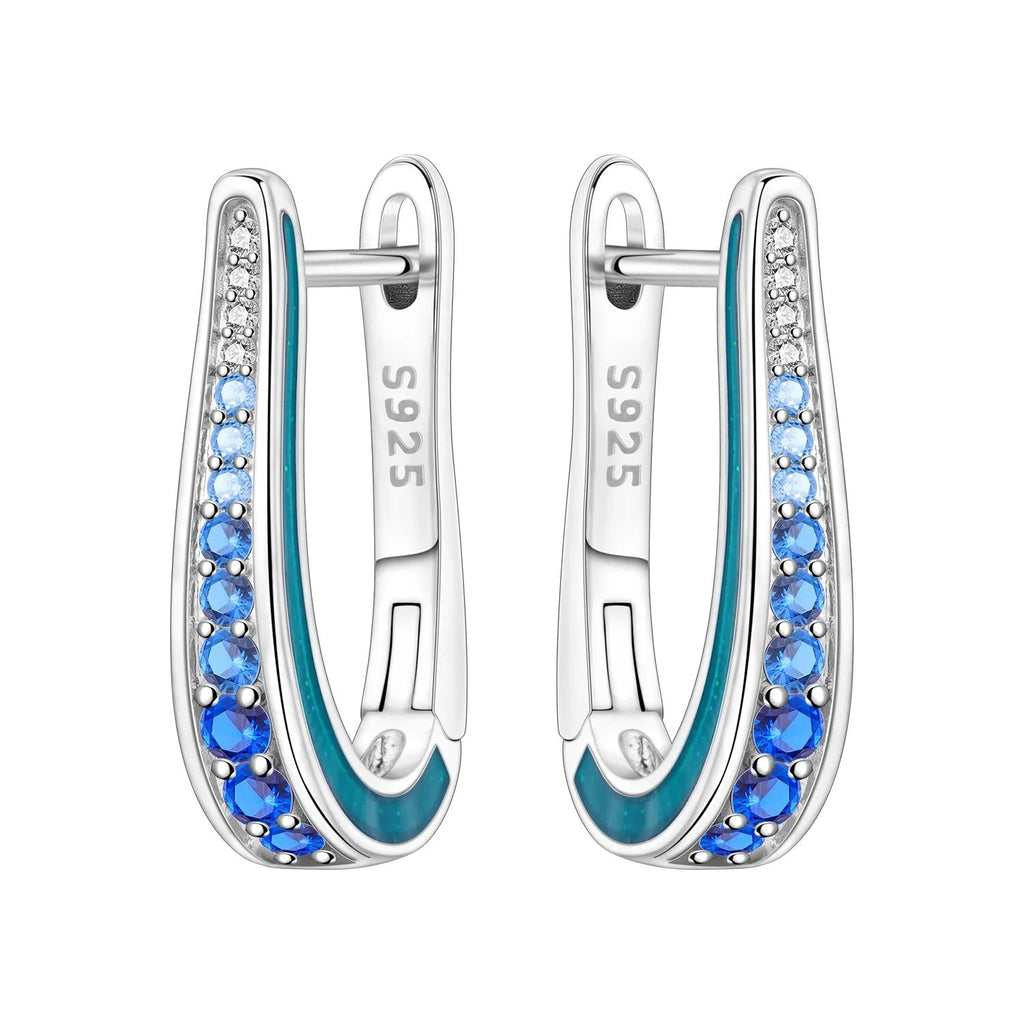 Simple Blue Gradient Earrings