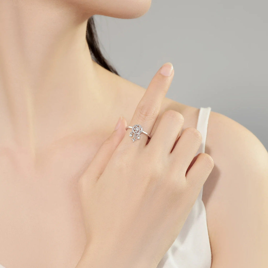 Dream Catcher's Lucky Symbol Opening Ring