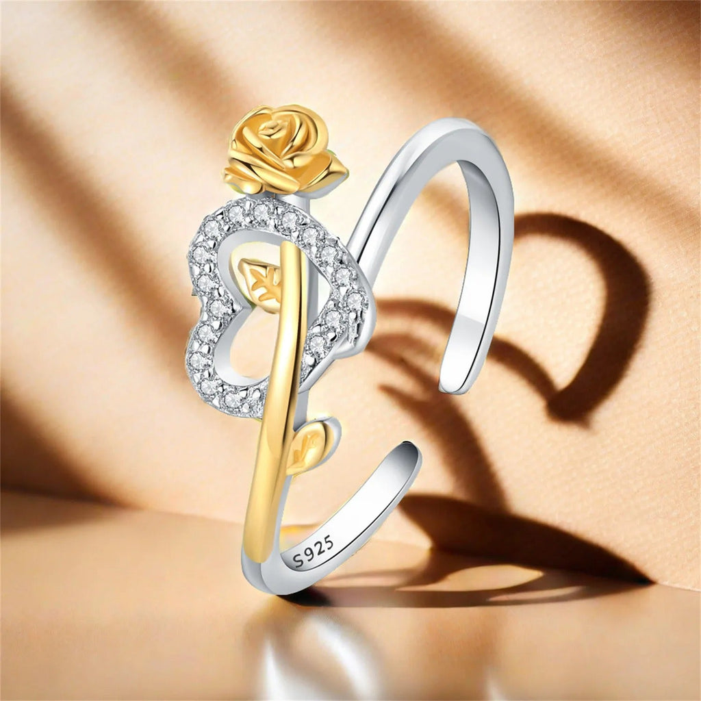 Rose Love Knot Opening Ring