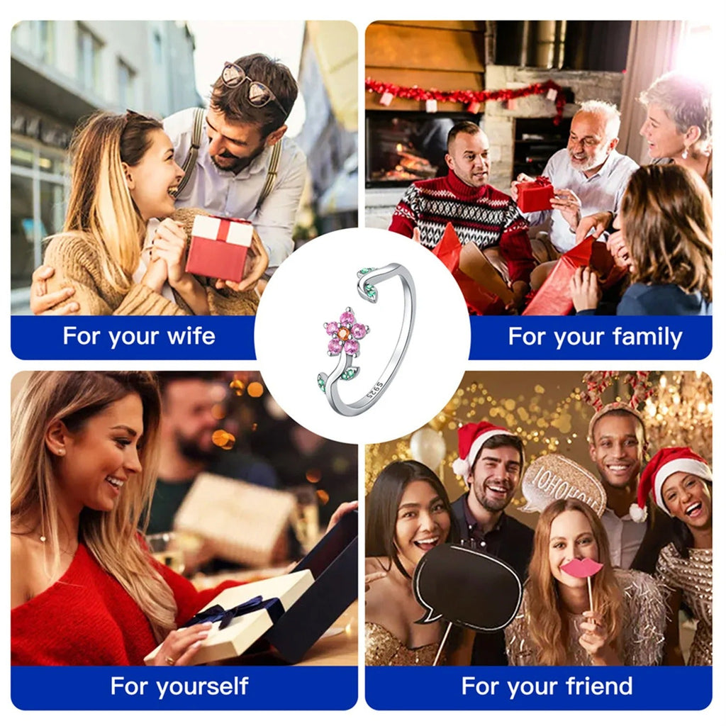 Bright Flower Opening Ring