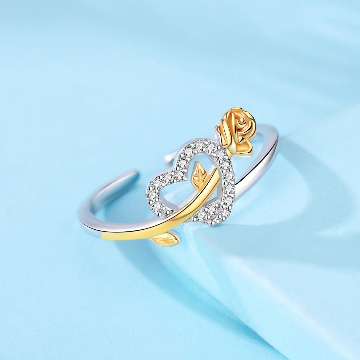 Rose Love Knot Opening Ring